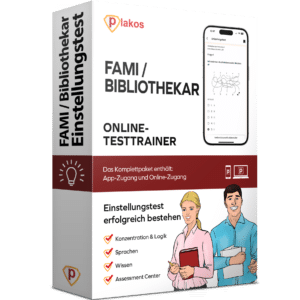 FaMI/ Bibliothekar Einstellungstest 2025 Online Testtrainer