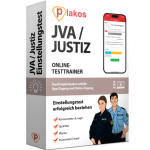 Justiz / JVA Einstellungstest 2025 Online Testtrainer