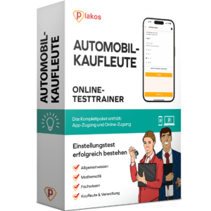 Einstellungstest Automobilkaufmann / Automobilkauffrau 2025 Online Testtrainer