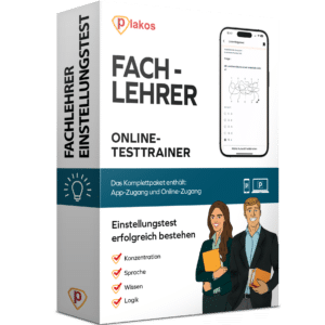 Fachlehrer Einstellungstest 2025 Online Testtrainer