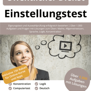 Öffentlicher Dienst Einstellungstest Buch - ISBN: 978-3-948144-66-1