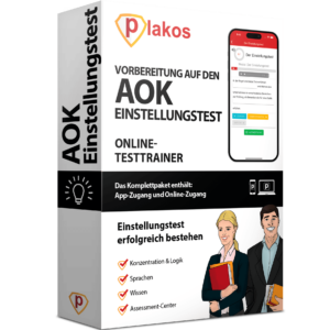 Vorbereitung für den AOK Einstellungstest 2025 Online Testtrainer