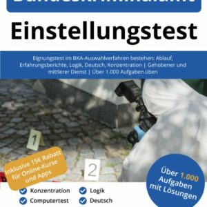 Bundeskriminalamt Einstellungstest Buch - ISBN: 978-3-948144-65-4