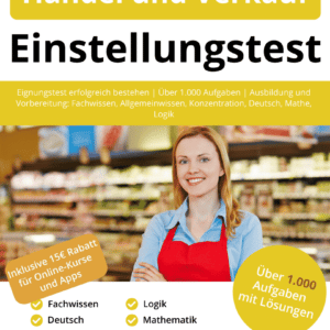 Handel und Verkauf Einstellungstest Buch - ISBN: 978-3-948144-88-3
