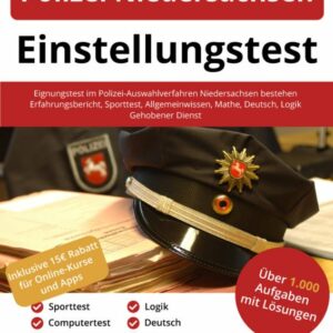 Polizei Niedersachsen Einstellungstest Buch - ISBN: 978-3-948144-69-2