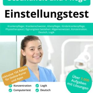 Gesundheit und Pflege Einstellungstest Buch - ISBN: 978-3-948144-67-8