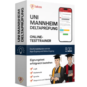 Uni Mannheim Deltaprüfung 2025 Online Testtrainer Komplettpaket