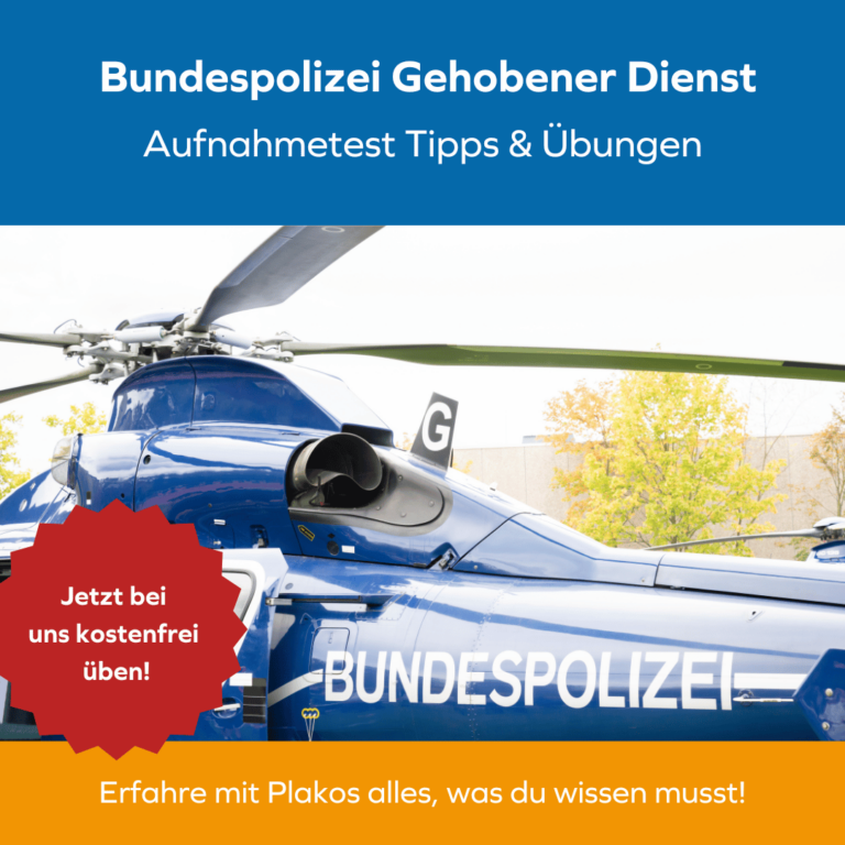 Bundespolizei gehobener Dienst Einstellungstest