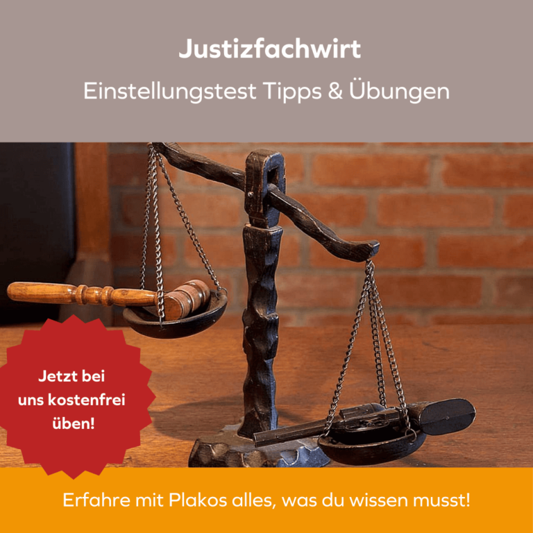 Justizfachwirt Einstellungstest