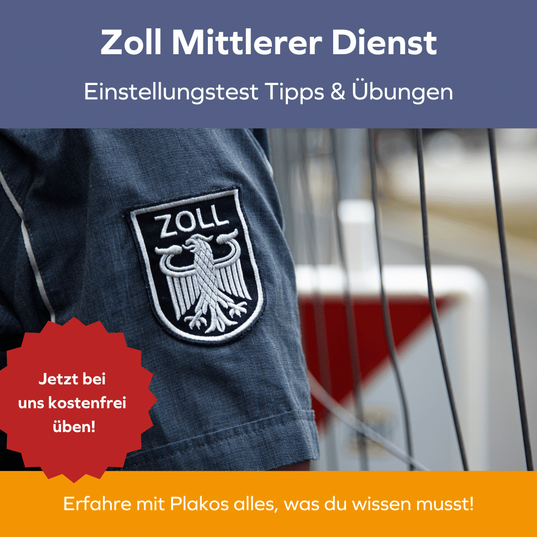 Zoll Mittlerer Dienst Einstellungstest
